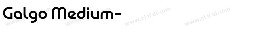 Galgo Medium字体转换